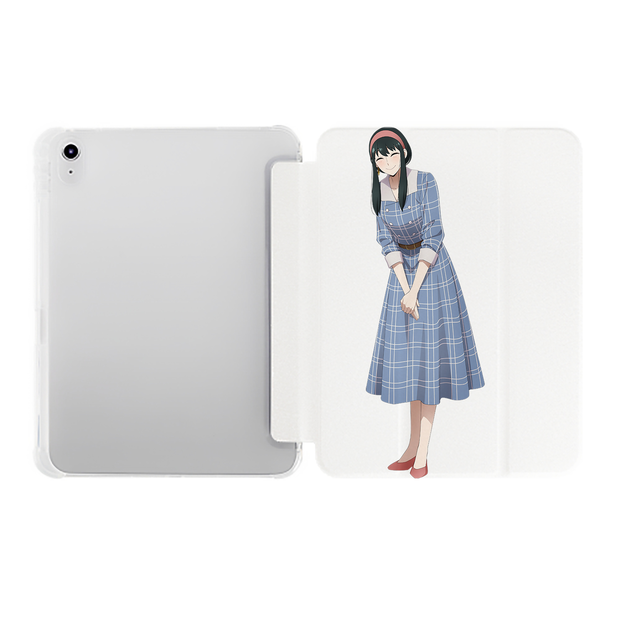 （画像用） SPY×FAMILY间谍家家酒 IPad ケース ペン収納付き 三つ折りスタンド PUレザー×シリコン 対応機種9.5/10.5/10.9インチ